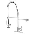 Gourmetier LS8501CTL Continental Single-Handle Pre-Rinse Kitchen Faucet, Chrome LS8501CTL